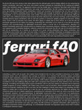 Ferrari F40 Print